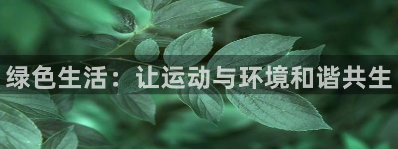 绿色生活：让运动与环境和谐共生